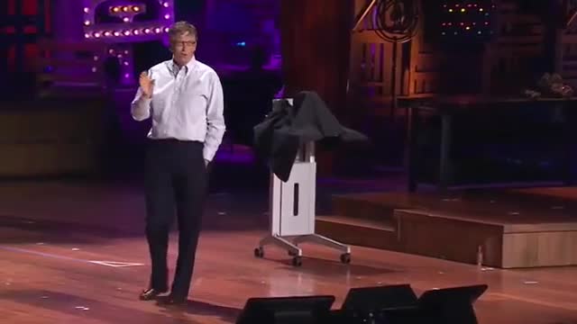 Bill Gates tells foolish audience about his depopulation goals