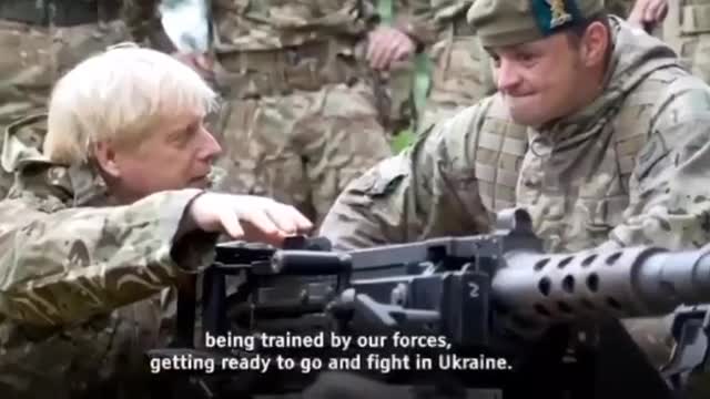 Boris Johnson visited Ukrainian training camp