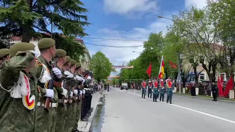 Victory Parade started in South Ossetia