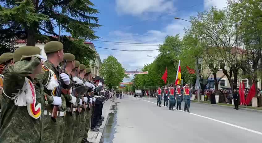 Victory Parade started in South Ossetia