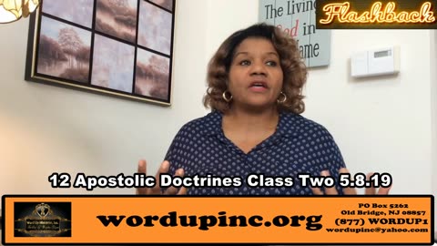 12 Apostolic Doctrines Class Two 5.8.19-FB