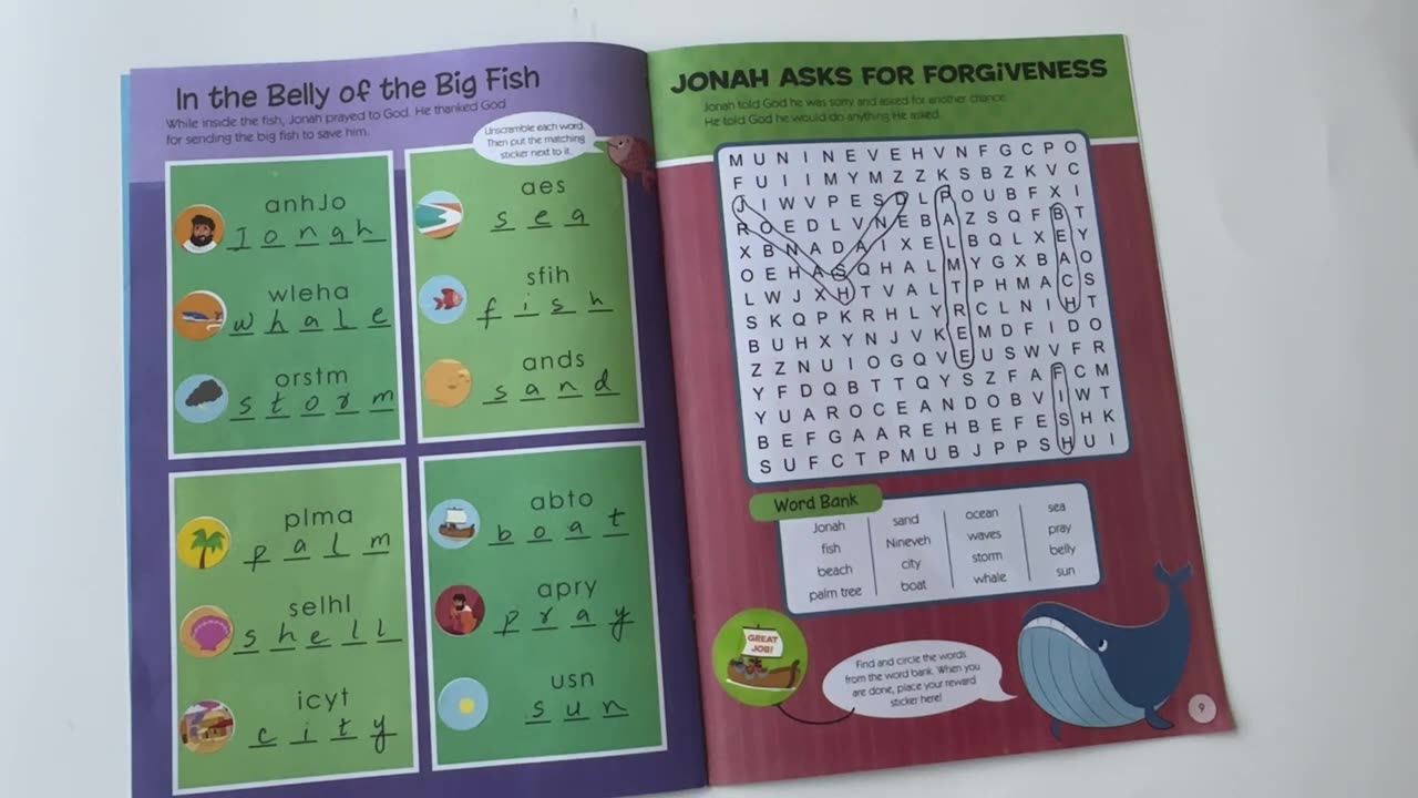 David and Jonah: Interactive Bible Story Stickers