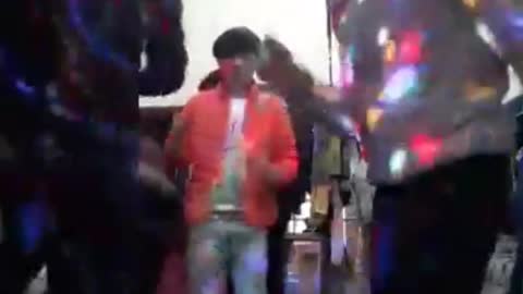 teen dancing in the room while drunk