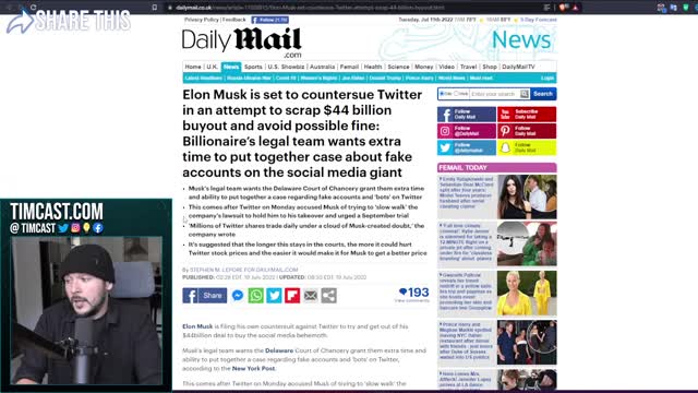 ELON IS SUING TWITTER, Big Tech Blood Feud Erupts As Elon Preps To COUNTERSUE Woke Company