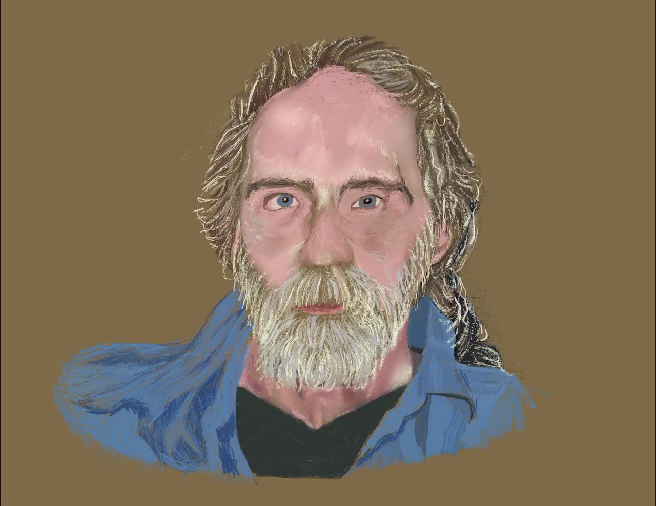 Time-lapse Process of this Digital Painting I did of my Late Husband