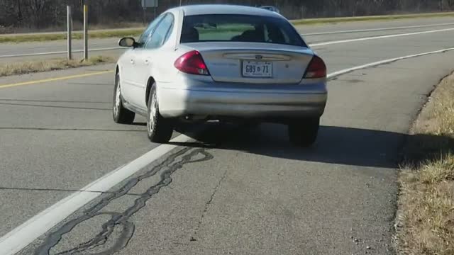 Woman Under the Influence Swerving on I-275