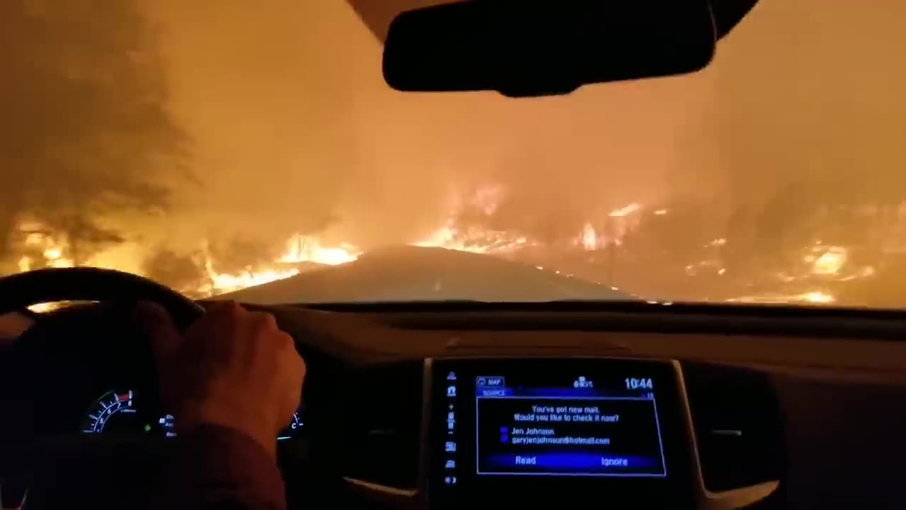 Praying While Escaping The Deadly Camp Fire in Butte County CA 2018