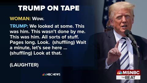 Trump apears to acknowledge ' Highly confidential ' documents i the adiou tape.