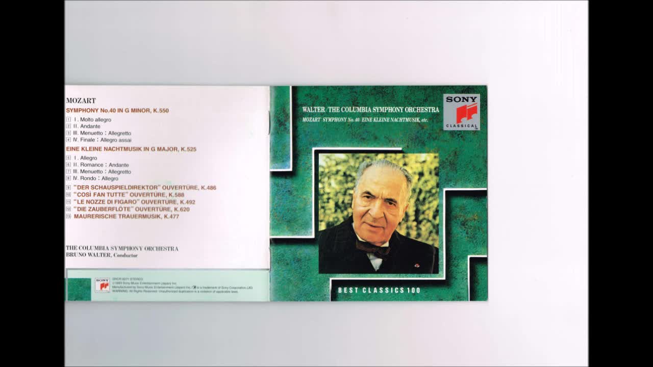 Mozart - Symphony No.40 Walter Columbia