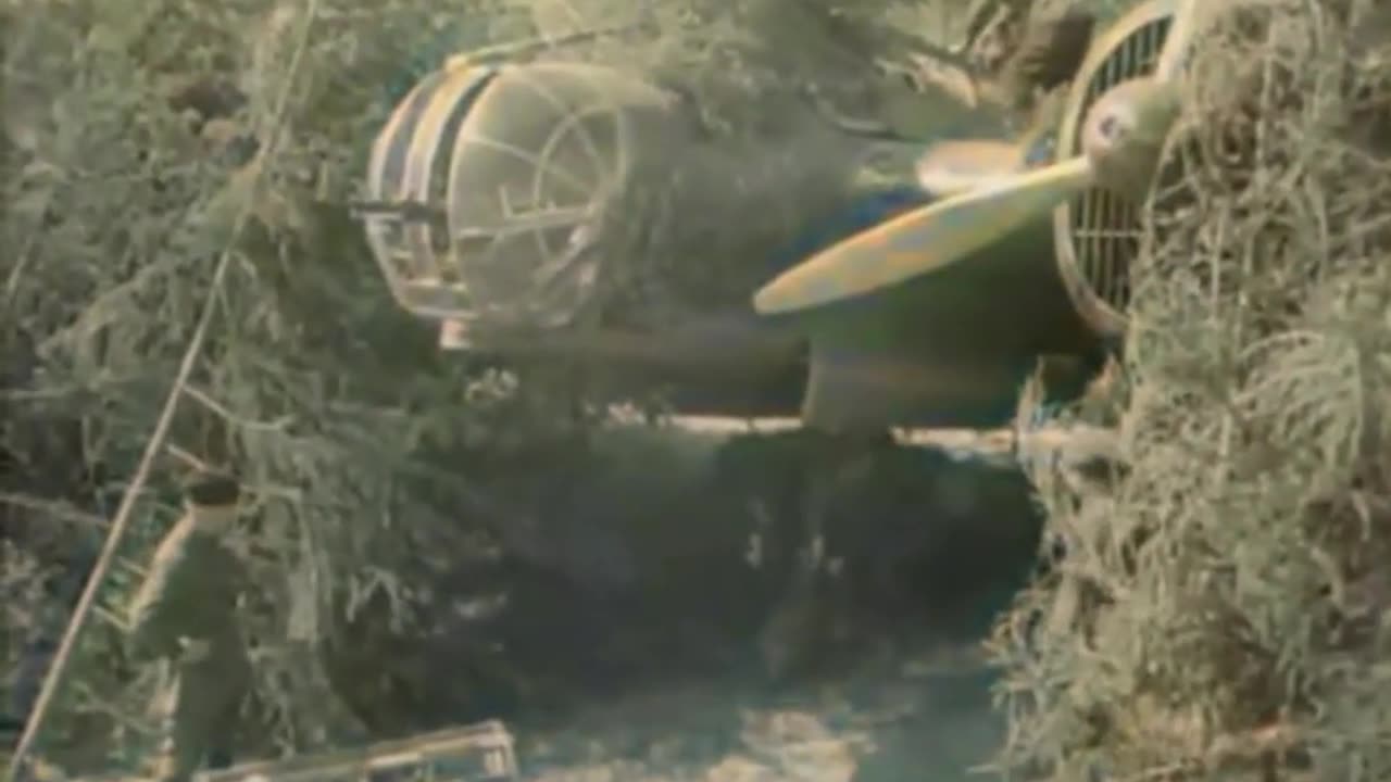 Soviet Troops Camouflage Bomber - Crafty COLOURIZED Footage 🇷🇺🛩️🎨🎥