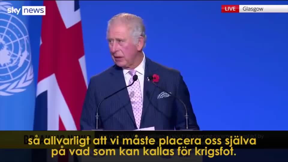 Luciferian King Charles Hails Anti-Christ at C0P26 Climate Summit