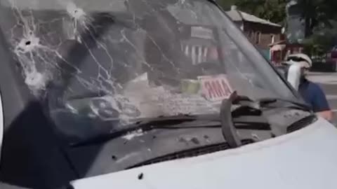 Ukraine War - Ukrainian terrorists fired at the bus station in the center of Donetsk