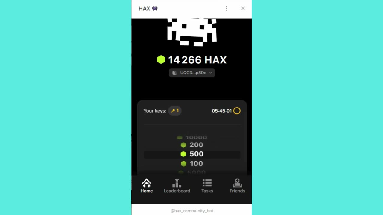 new mining mini app bot telegram hax