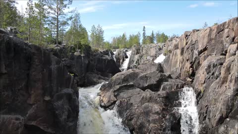 Storforsen - Jättegrytor, Sweden, Dji Mavic Air 2