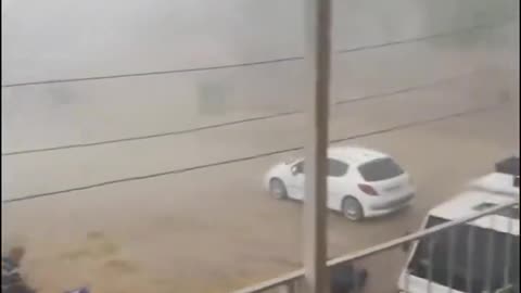 Huge city of Adanage storm in the Turkish