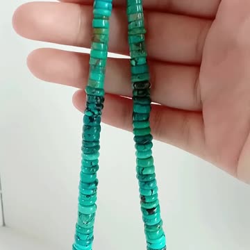 Natural Turquoise bead necklace Unique Turquoise Necklace Gift For Yoga Lover