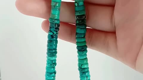 Natural Turquoise bead necklace Unique Turquoise Necklace Gift For Yoga Lover