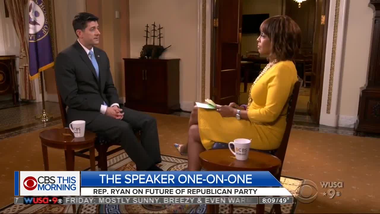 CBS' Gayle King hits Paul Ryan over lack of diversity in WH photo: 'I feel very excluded'