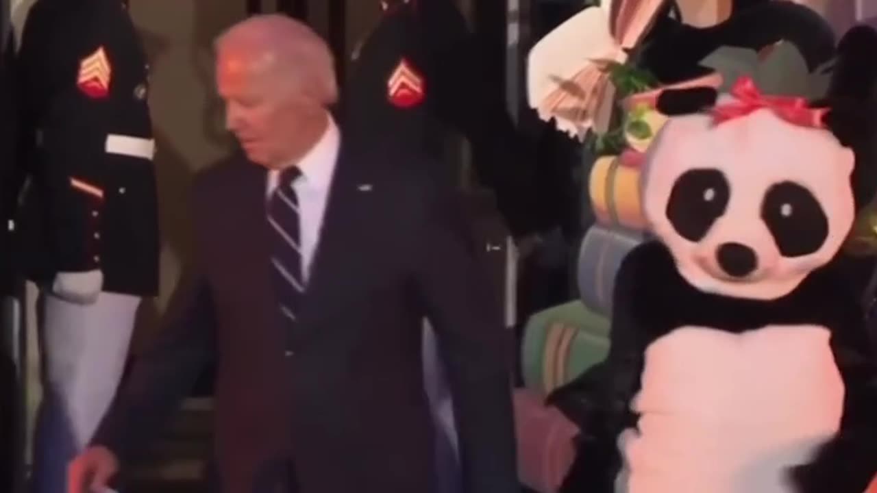 ABSURD: Jill Biden Dressed Up As A Giant Panda For Halloween