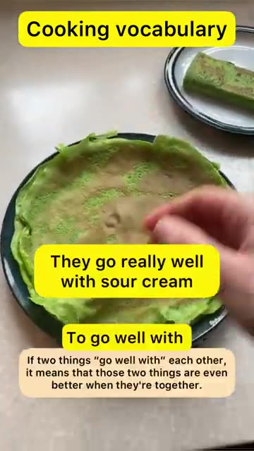 COOKING VOCABULARY. SIMPLE RECIPE. MAKING CREPES! #Helenrox #english #अंग्रेज़ी