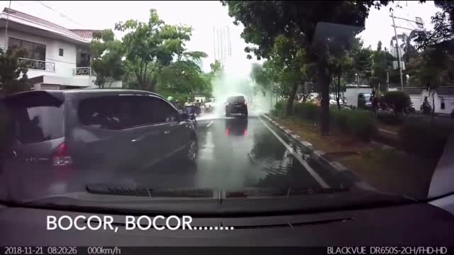 When your car got free car wash | Dash Cam