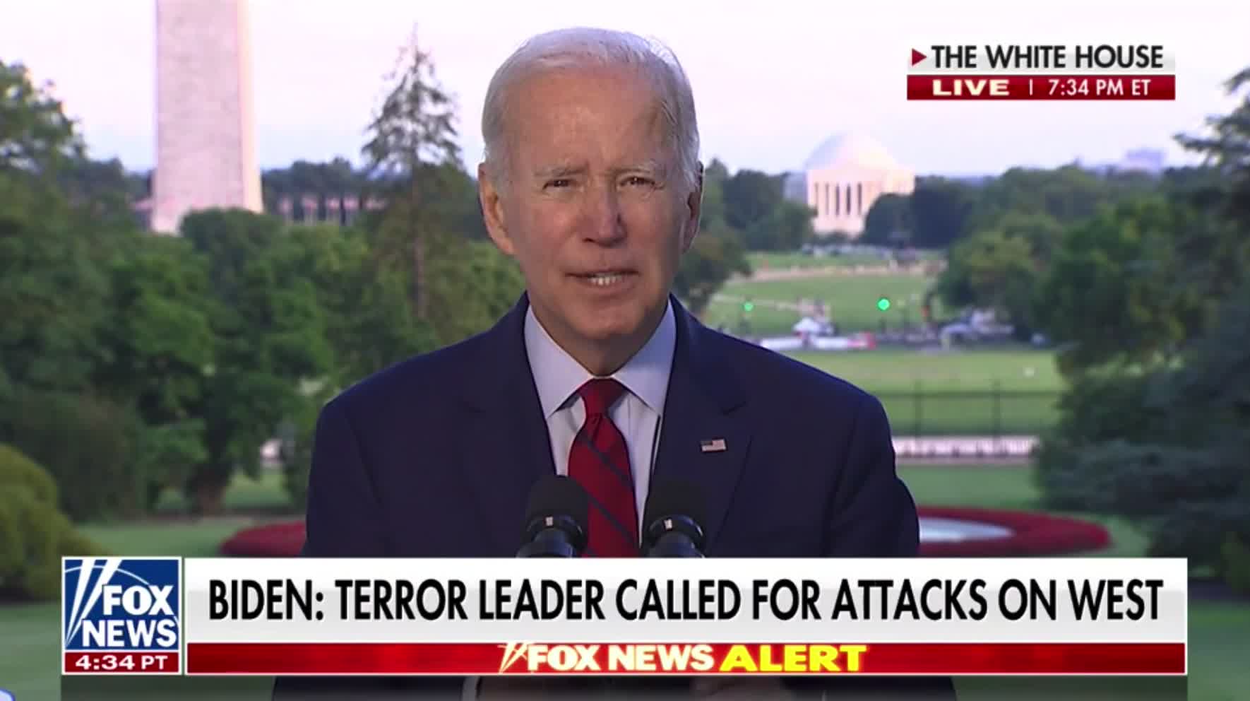 Biden: "If you are a threat to our people the United States will find you, and take you out."