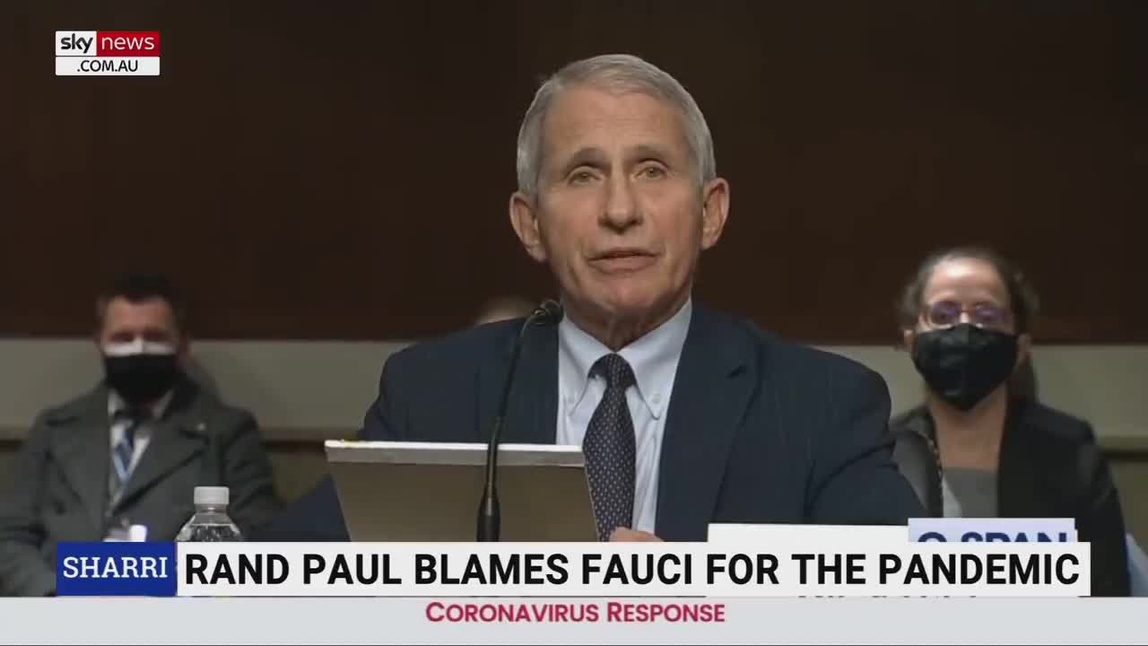 RAND PAUL CLASHES WITH ANTHONY FAUCI OVER WUHAN LAB FUNDING.