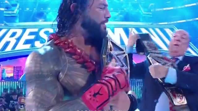 Roman Reigns Vs Rock Lesner Fight WWE