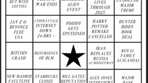 2025 NewYear BINGO card