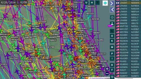 Florida Air Traffic Time Lapsed for April 26th -