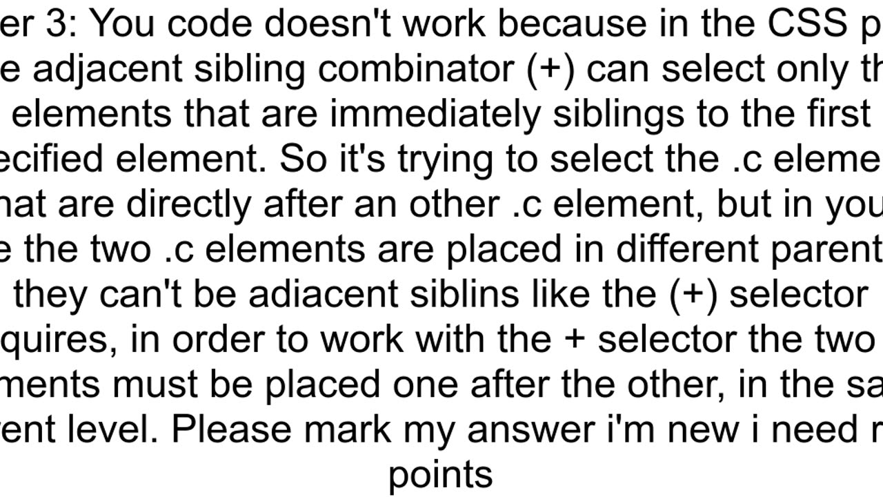 How to use the CSS adjacent selector based on nested child classes