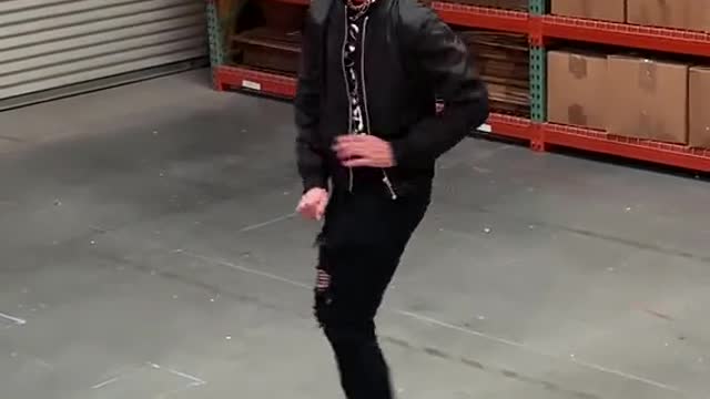 dancing Michael Jackson at the end of the day