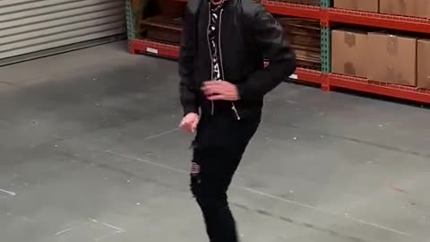 dancing Michael Jackson at the end of the day