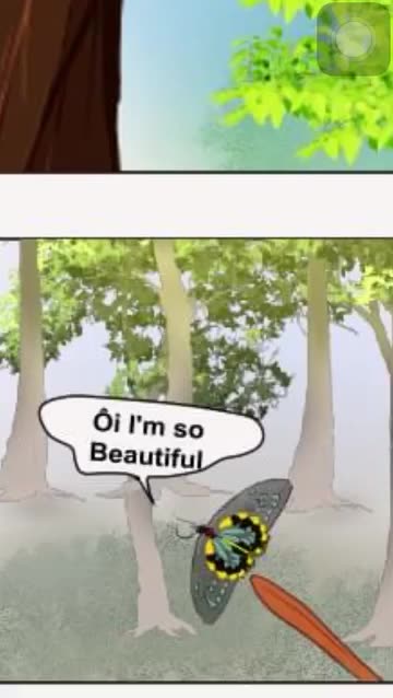 Short funny comic part 1: I'm a beautiful butterfly