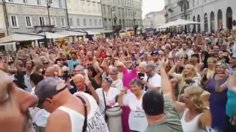 2021-07-24 concentración por la libertad en Bilbao