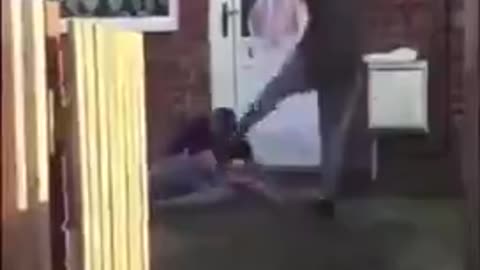 FAFO - Peeping Tom gets some vigilante justice from a pissed off husband..