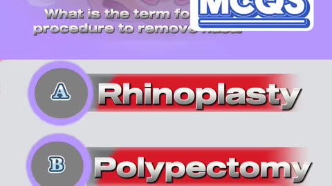 nasal polyps mcqs #questionasnswer #nasal #breathing #🧘🧘‍♀️🫁😮‍💨