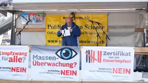 Urs Hans, Organisator der Kundgebung von Bern am 12.11.21