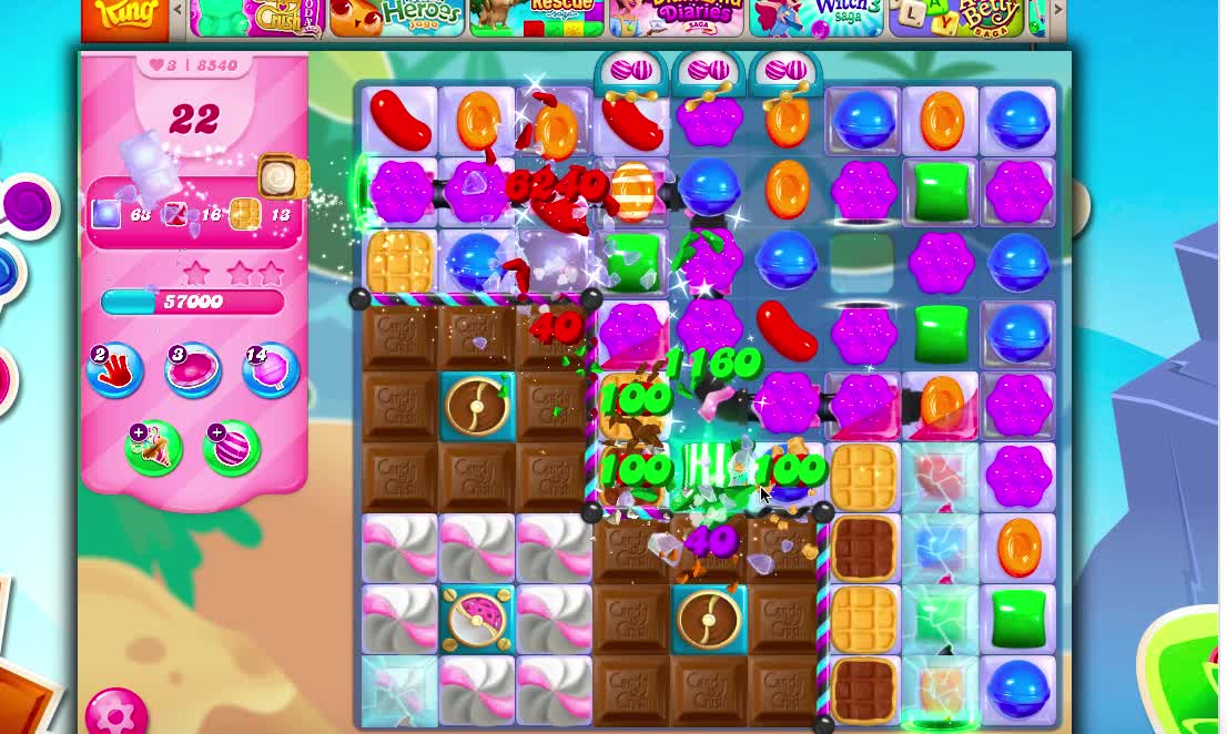 Candy Crush Level 8540 (No Boosters)