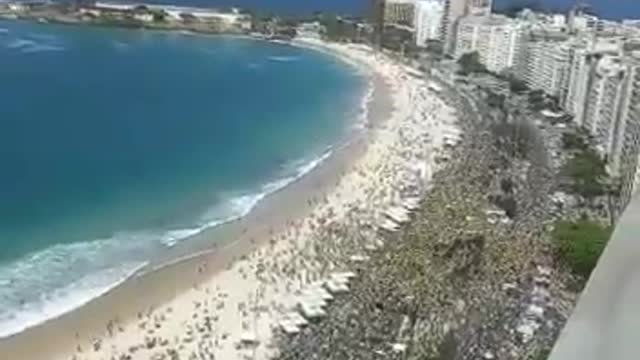 Massive Beach Protest In Brazil Against Tyranny