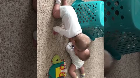 Cute Moment Baby Play Together _ Funny Fails