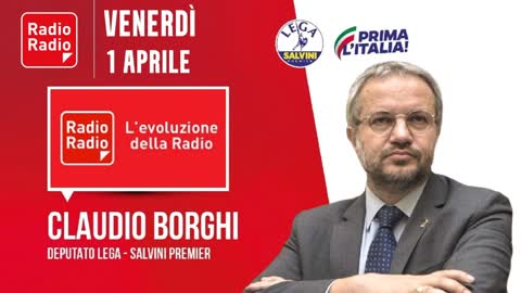 🔴 Intervista all'On. Claudio Borghi su "RadioRadio" - Green pass e inflazione (01/04/2022).