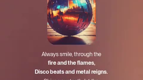 Always smile - melodic rhythmic Disco fast power metal