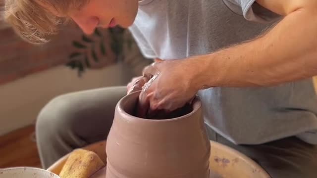 Making a jar to fill with the tears of my own failures #pottery #asmr #satisfying