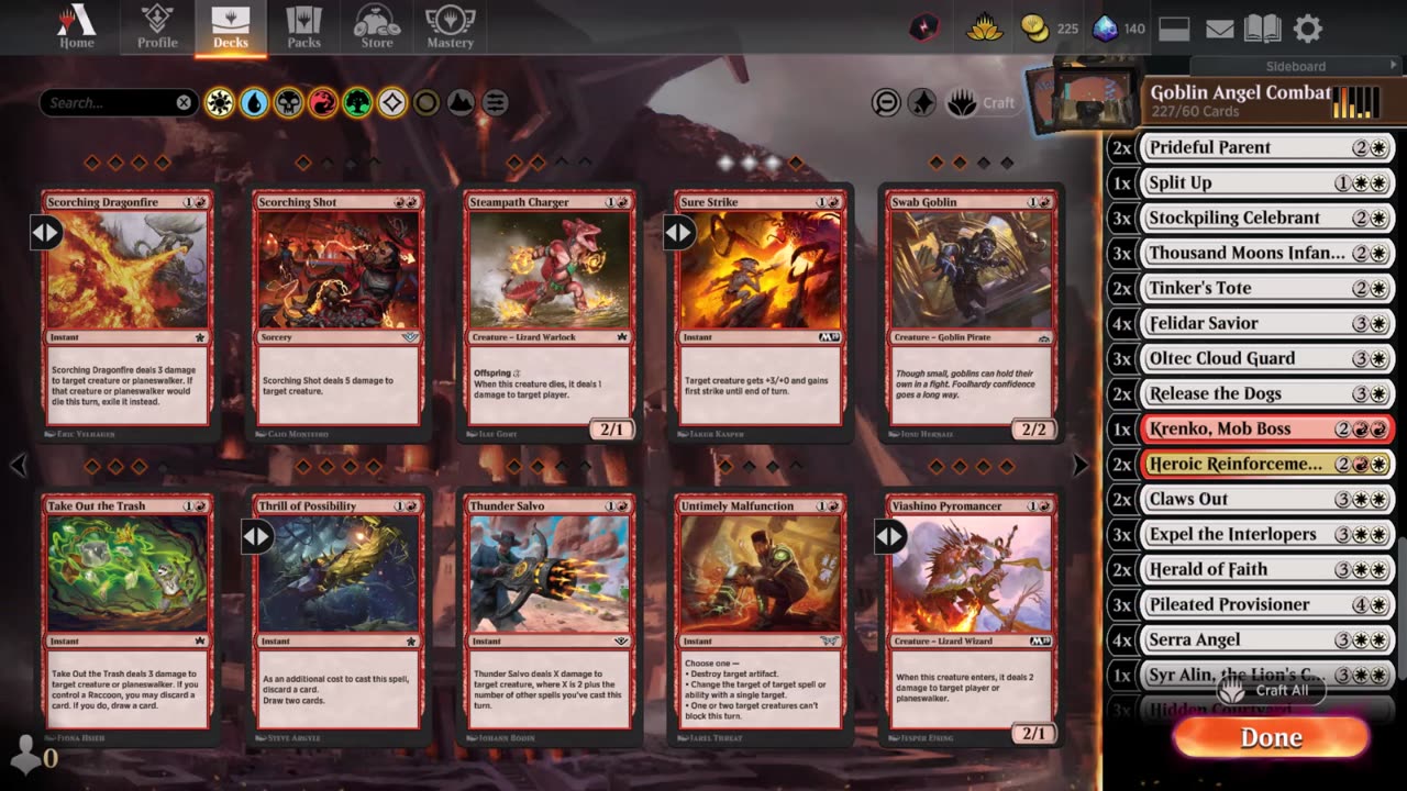 Magic the Gathering Arena: Watch me duel Pro. players in the Ranked format, Match 2 out of 3