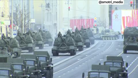 Equipment Heading to Red Square for Victory Day