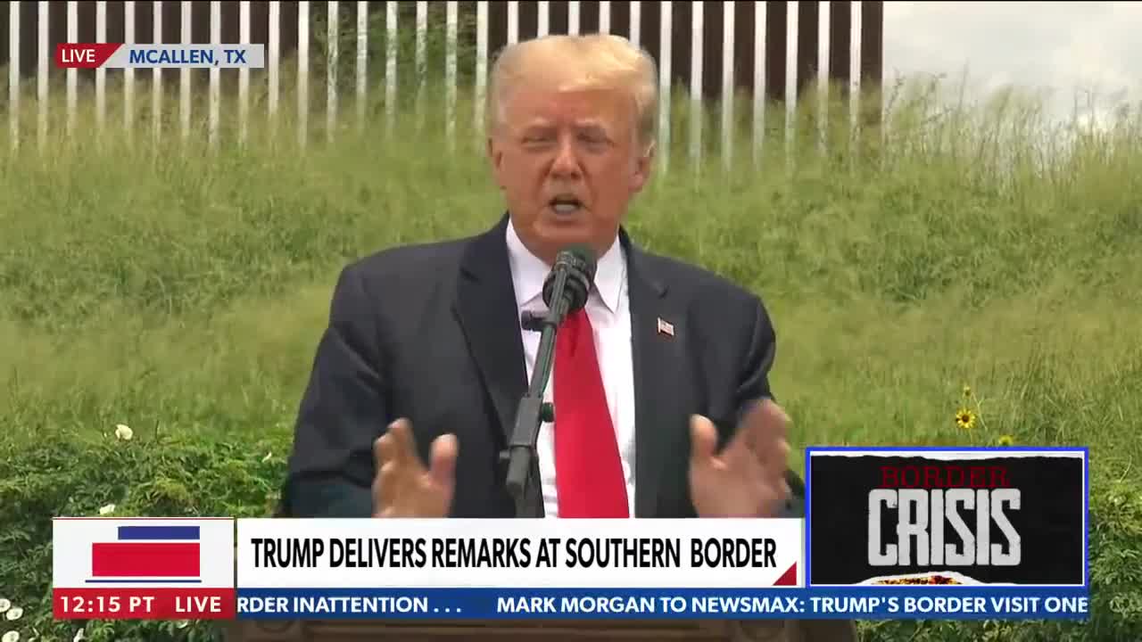 Trump at the border: It's to stop human trafficking