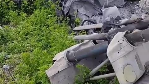 A Crashed Russian Helicopter Up Close