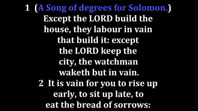 Psalms 127 King James version