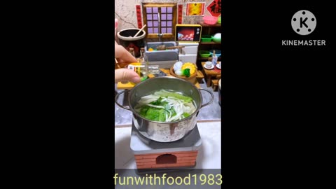 Instant # cooking # in mini# kitchen